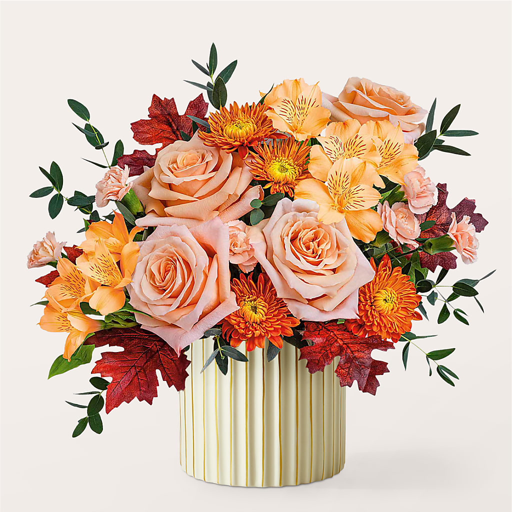 Spiced Latte Bouquet with Ivory Vase – EMERY'S FLOWERS & CO, Maumee OH