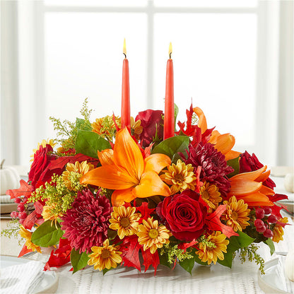 Autumn's Embrace Centerpiece – EMERY'S FLOWERS & CO, Maumee OH