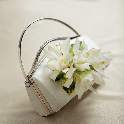 White Purse Decor – EMERY'S FLOWERS & CO, Maumee OH
